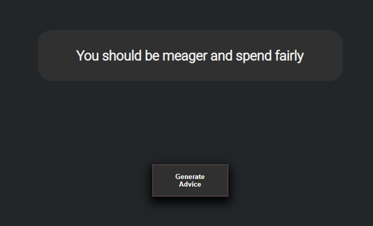 Advice Generator